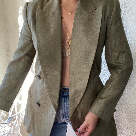 Vintage Jackets & Blazers - Vintage Olive Green Blazer
